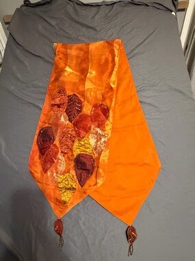 Pier 1 Bright Orange Table Runner